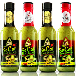 4-pack of  SoCal Guac Sauce®- Avocado Sauce - SoCal Hot Sauce® - SoCal Hot Sauce®