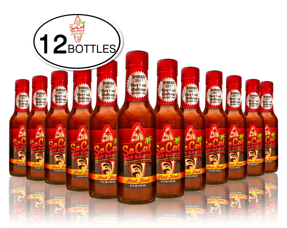 Case - 12 Bottles of Hot Red SoCal Hot Sauce®
