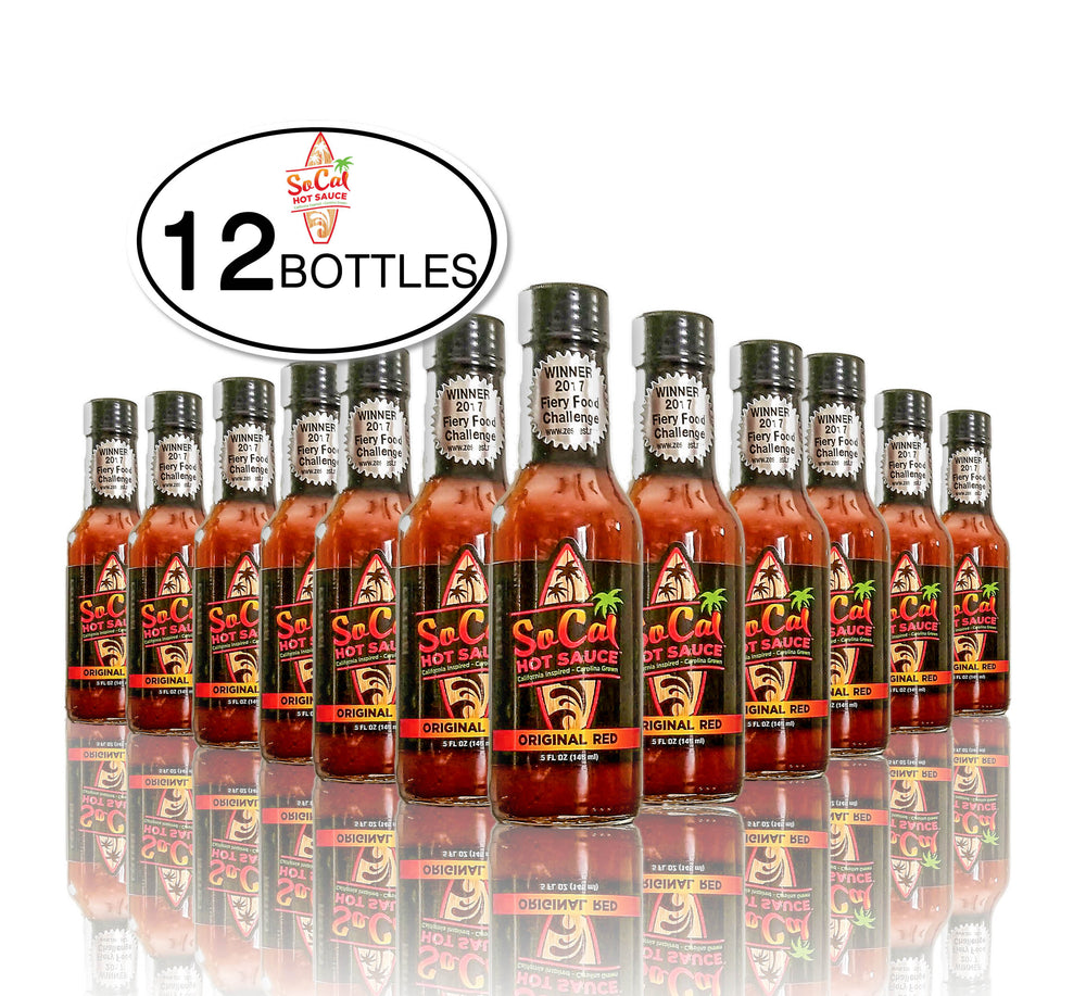 Case - 12 Bottles - The Original Red SoCal Hot Sauce®